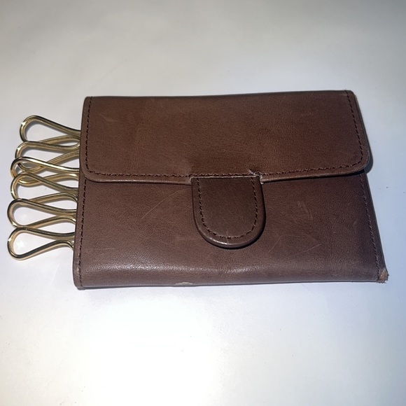 Loewe Tri fold Leather Six Key Holder Snap Key Case